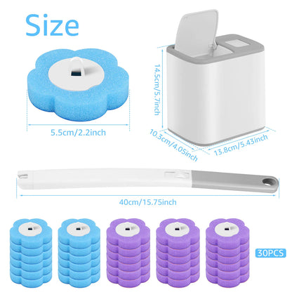 Kit Spazzolone WC con Testine Monouso