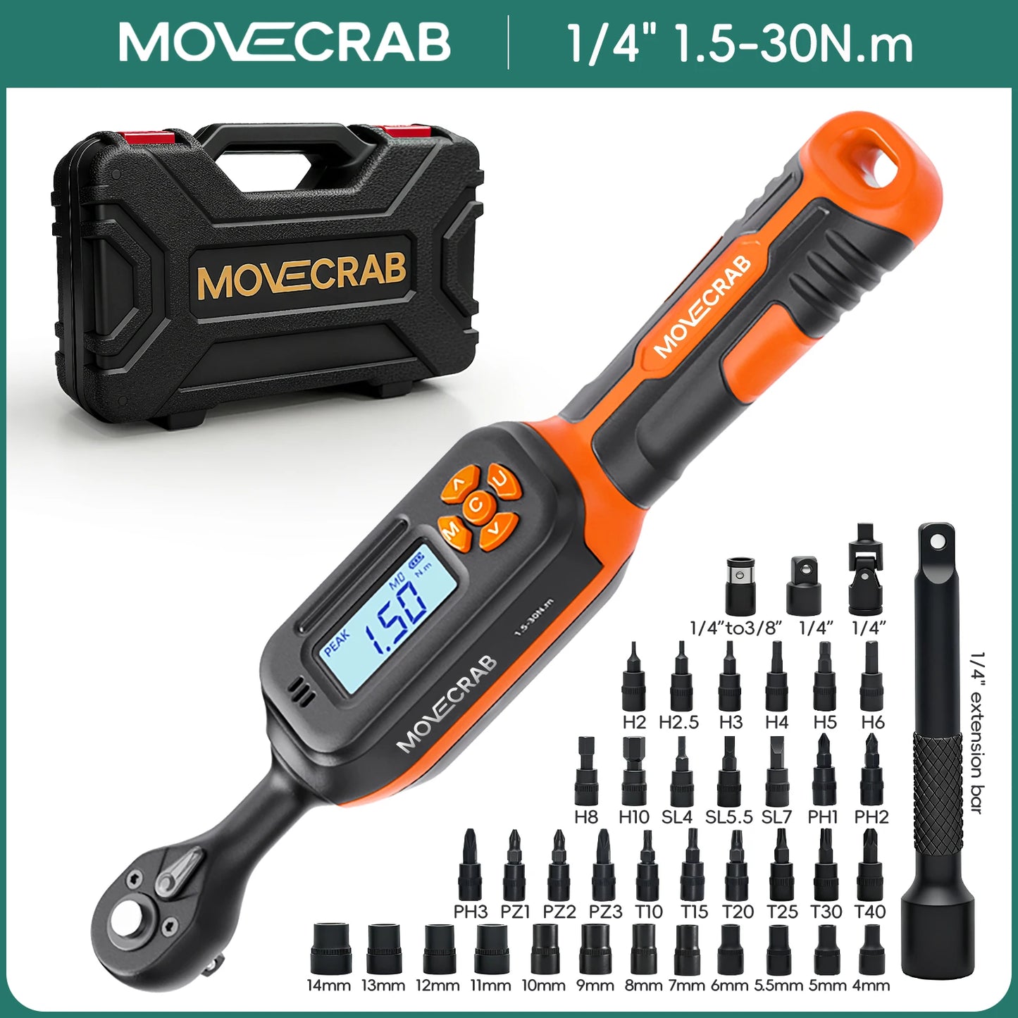 MoveCrab Digital Torque Wrench