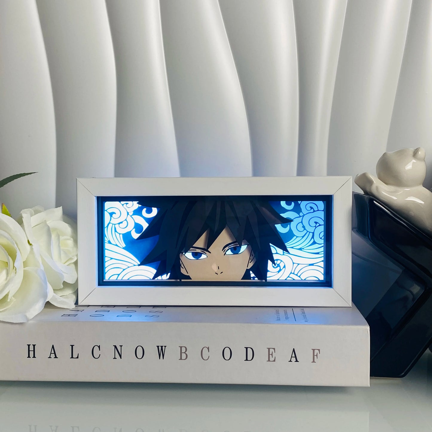 Light Box LED 3D con Intaglio su Carta