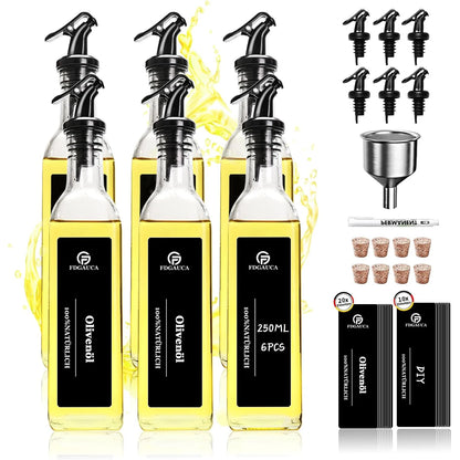 Set Dispenser Olio e Aceto in Vetro Borosilicato