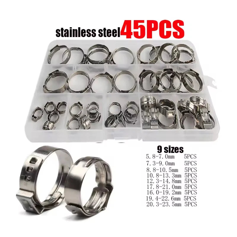 Set Fascette Stringitubo 1-Ear in Acciaio Inox 304