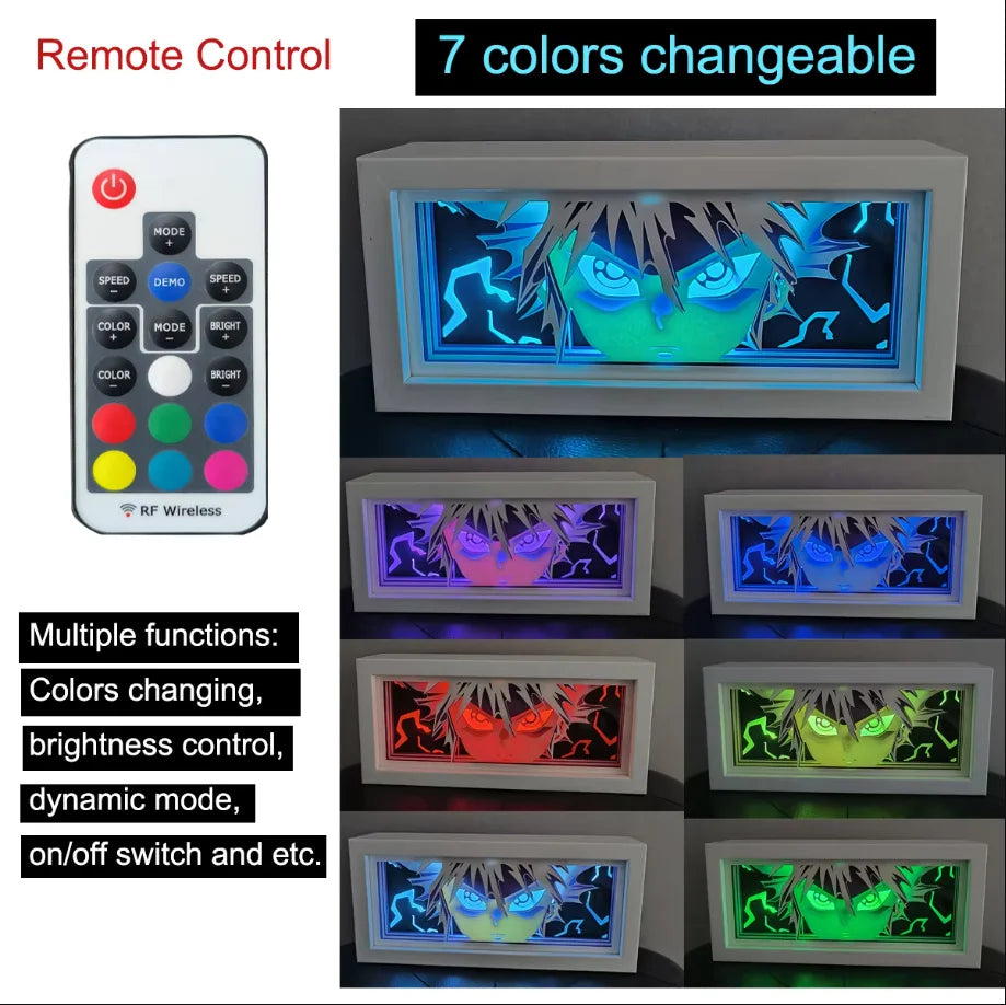Light Box LED 3D con Intaglio su Carta