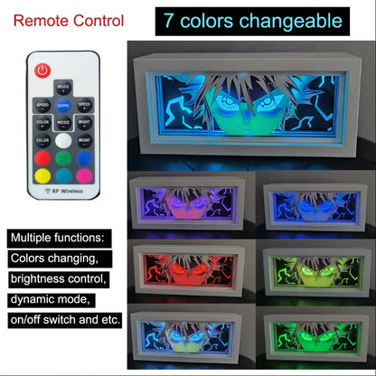 Light Box LED 3D con Intaglio su Carta
