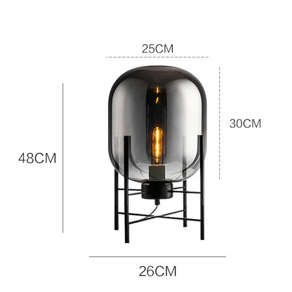 Lampada da Pavimento in Vetro Nordic Postmoderno