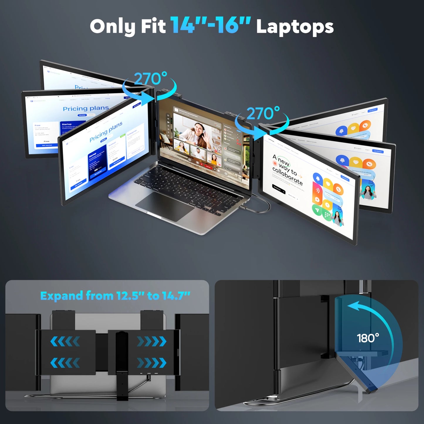 Amoudo Monitor Portatile 15.6” Full HD IPS per Laptop e Gaming