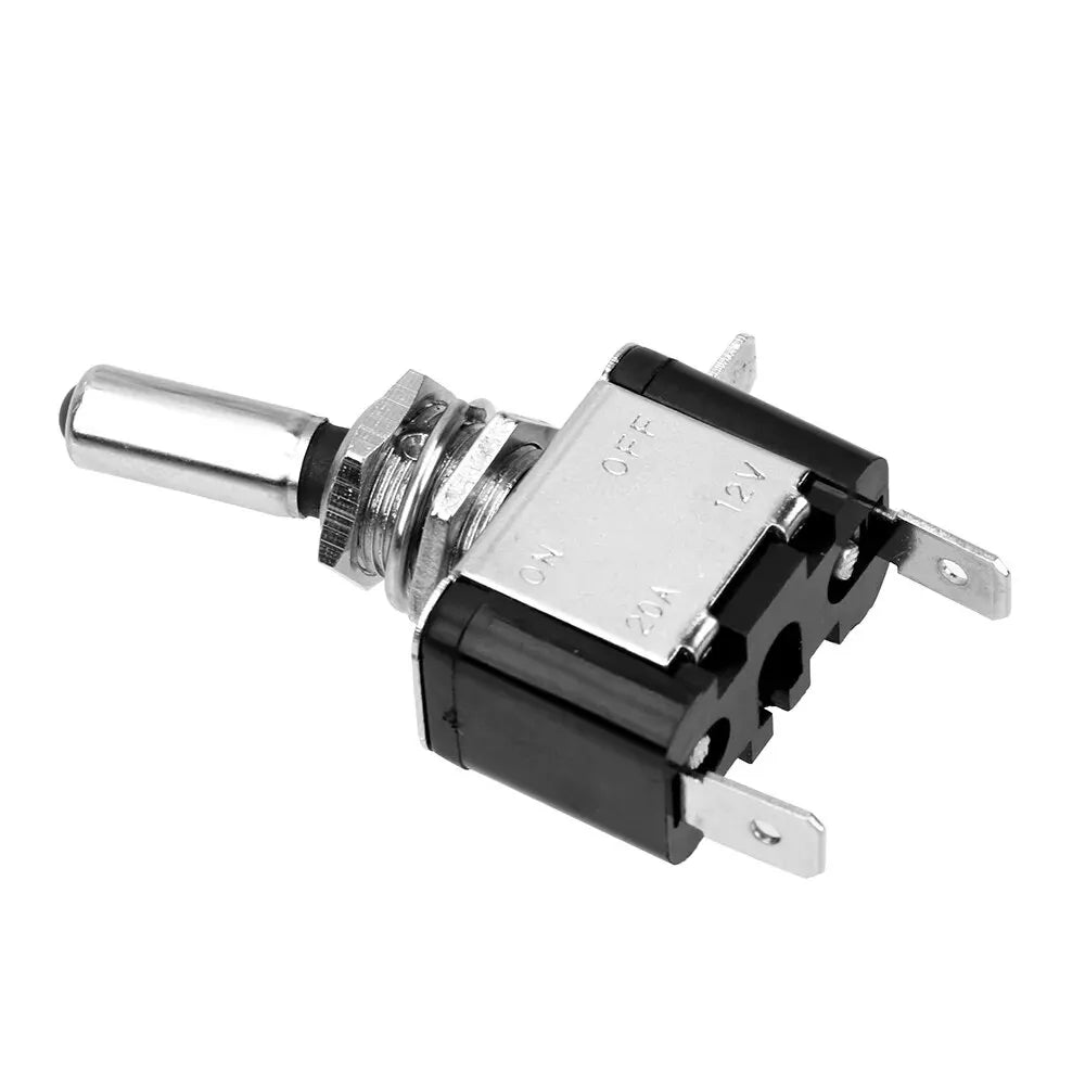 Interruttore a Levetta LED 12V 20A con Coperchio Protettivo