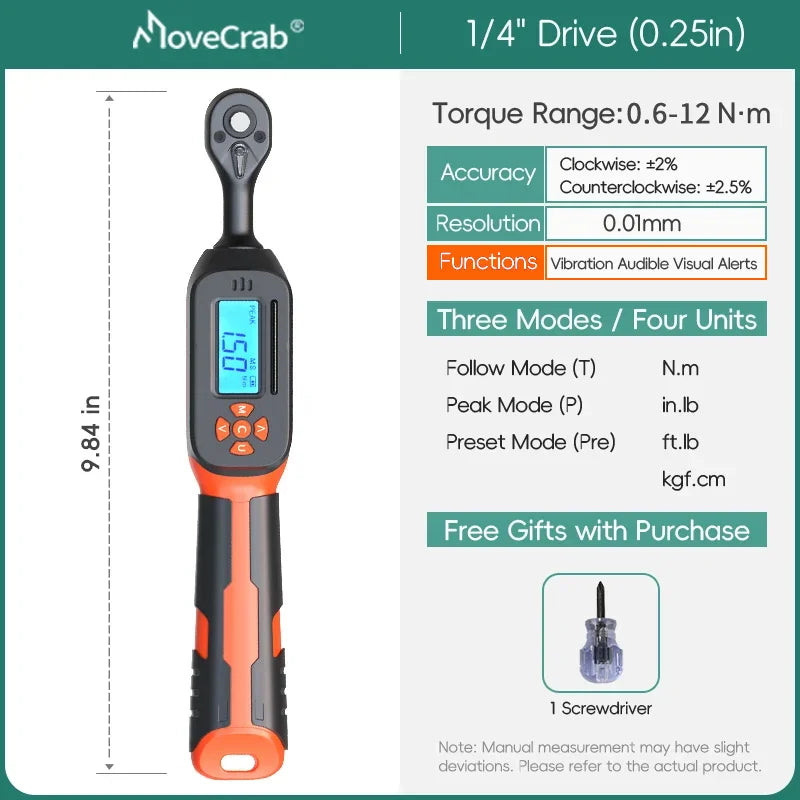 MoveCrab Digital Torque Wrench