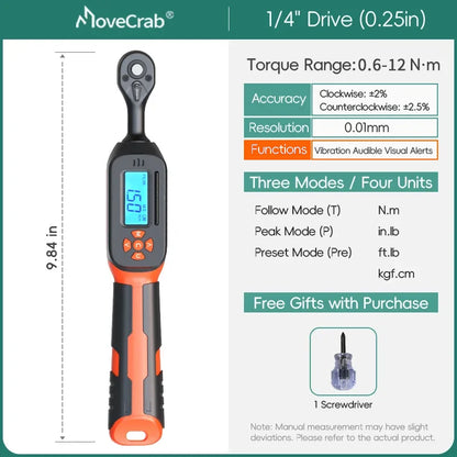 MoveCrab Digital Torque Wrench