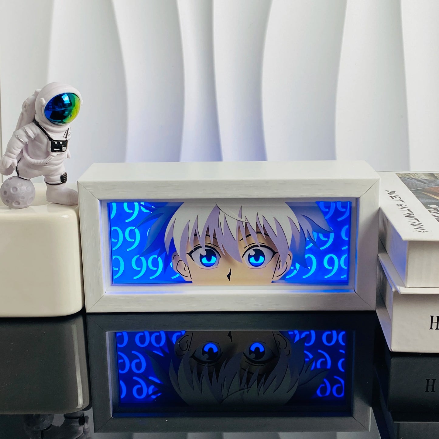 Light Box LED 3D con Intaglio su Carta