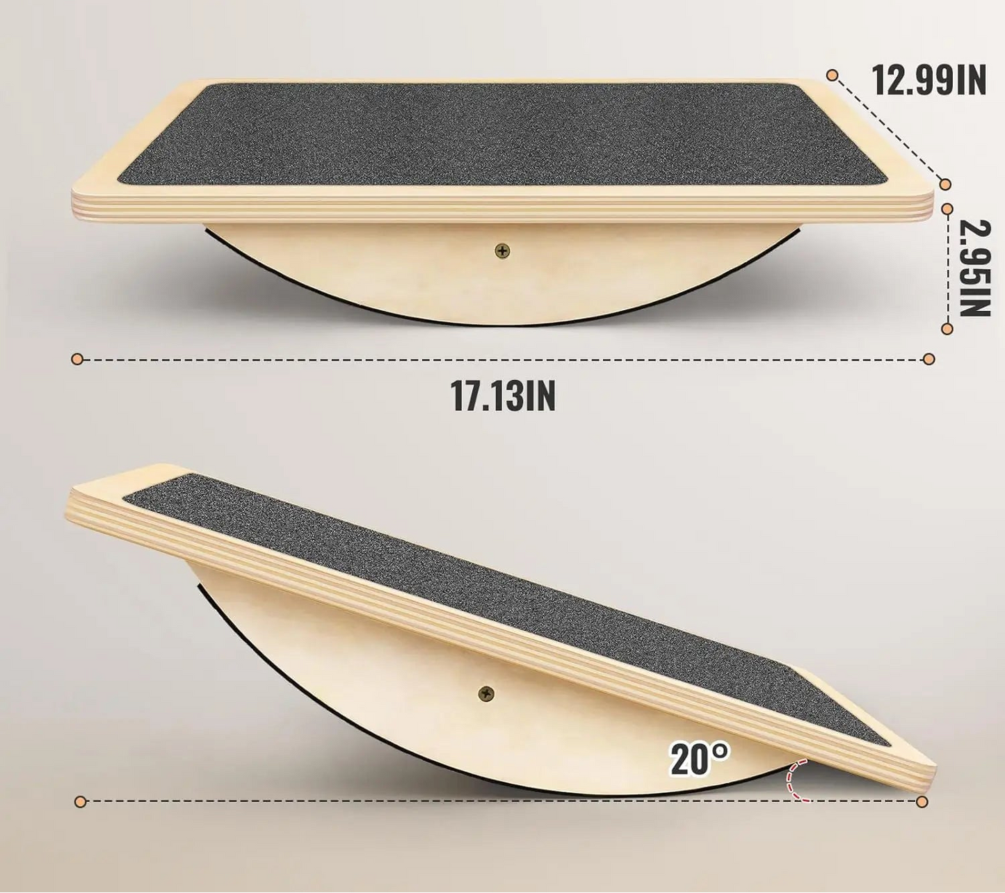 Balance Board in Legno – Equilibrio e Forza per il Corpo Consapevole