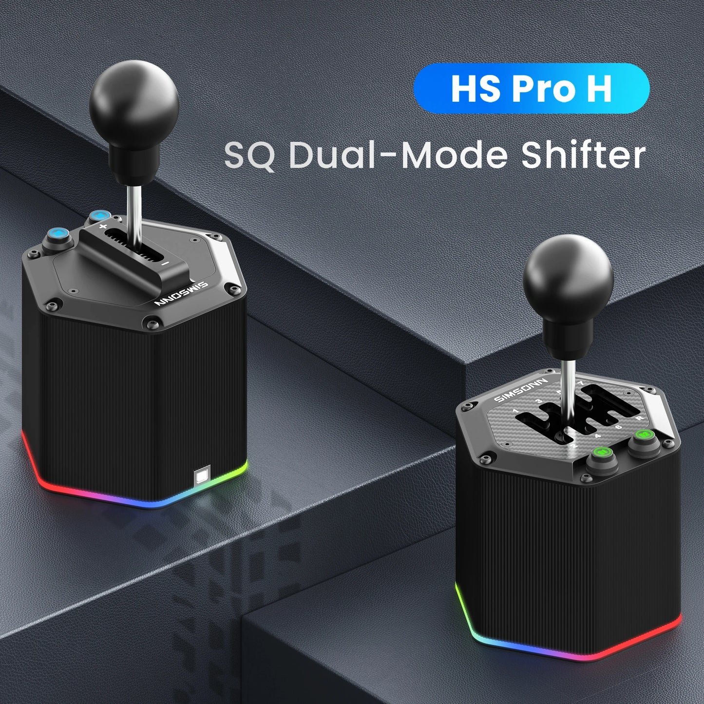 HS Pro — Cambio Sim Racing Dual Mode H-Pattern/Sequenziale di SIMSONN