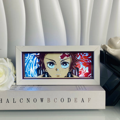 Light Box LED 3D con Intaglio su Carta