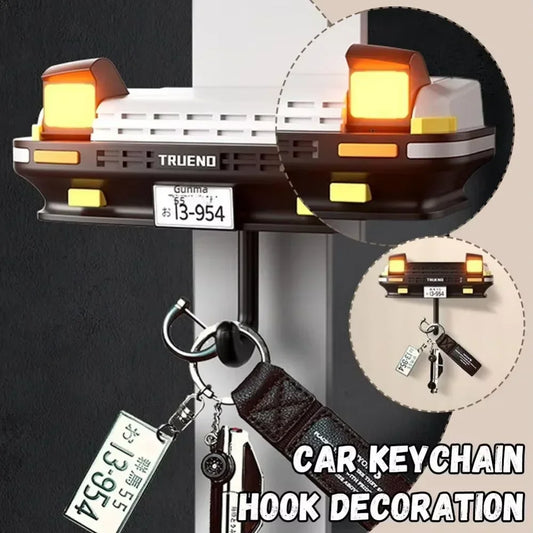 Vintage Car Headlight Keychain Wall Hook