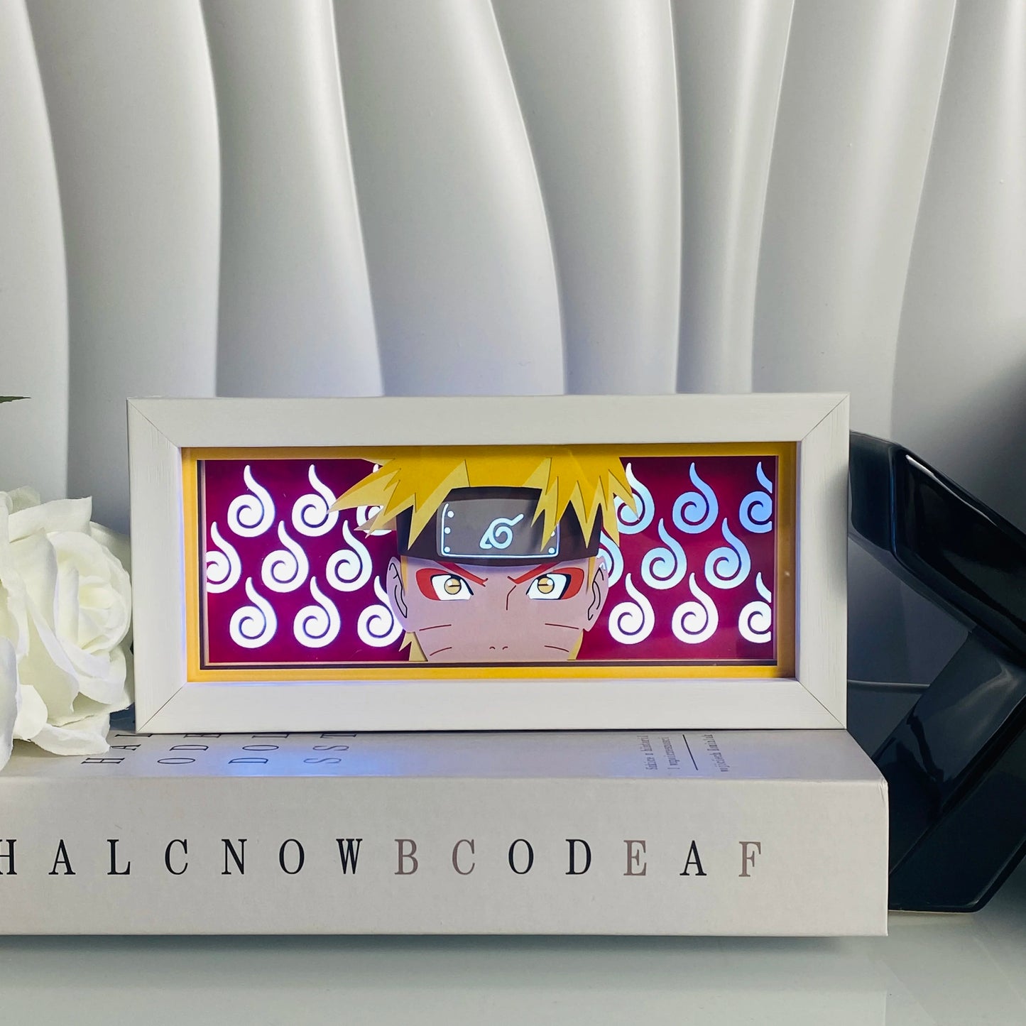 Light Box LED 3D con Intaglio su Carta