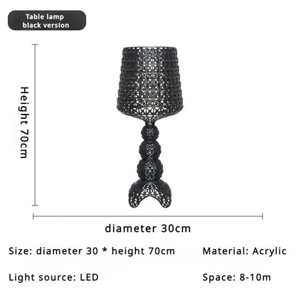 Lampada da Pavimento Nordic-Italiana con Intaglio Artistico