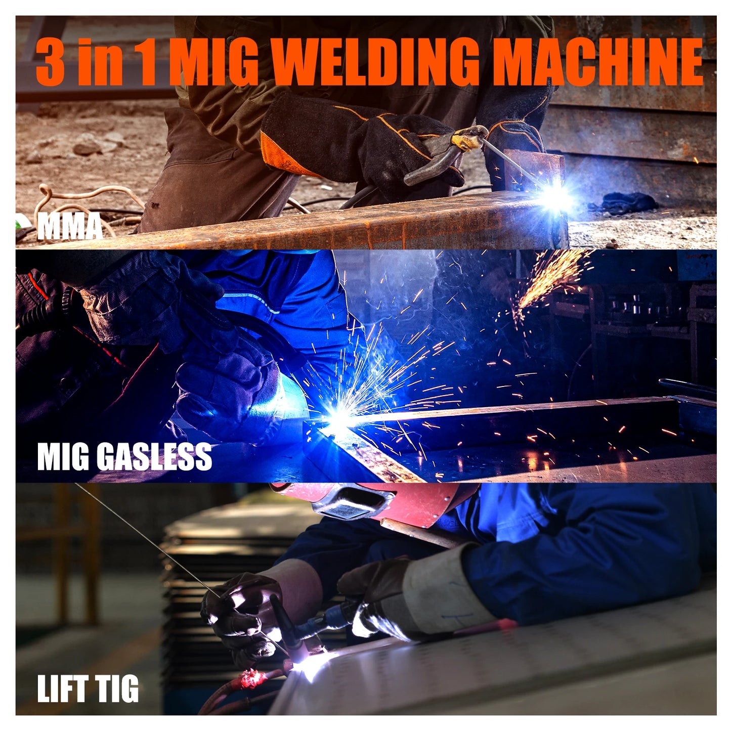 HZXVOGEN HVM200 3-in-1 Inverter Welding Machine