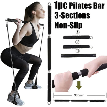 Workout Bar con Resistance Bands