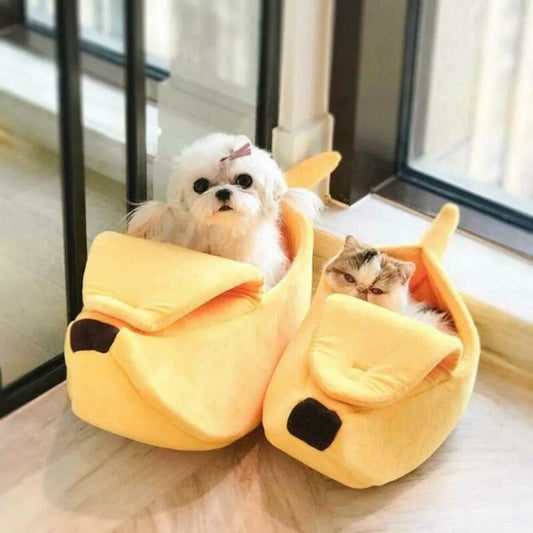 Banana Cat Bed House – Cuccia Divertente e Accogliente