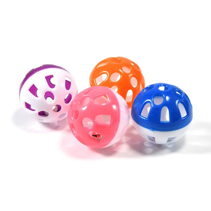 Set 10 Palline Sonaglio Colorate per Uccelli e Piccoli Animali