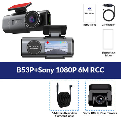 Dash Cam 4K UHD Acceo B35P / B53P – WiFi + GPS + 24H Parking