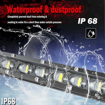 Braveway Single Row Ultra Slim LED Light Bar 6D 6500K