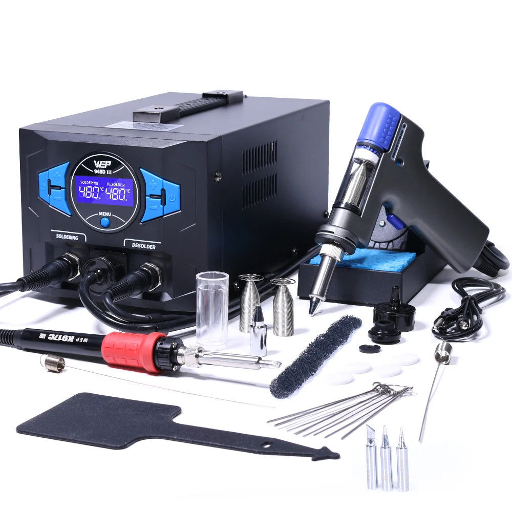 WEP 948D-III 2-in-1 ESD Safe Desoldering &amp; Soldering Station