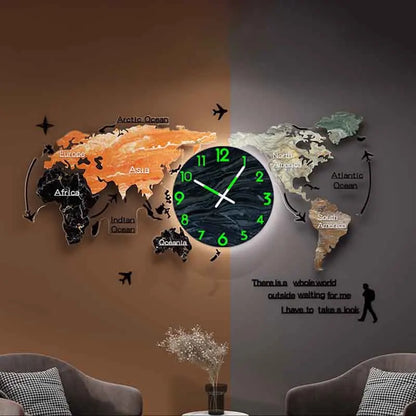 Orologio da Parete LED Silenzioso in Acrilico