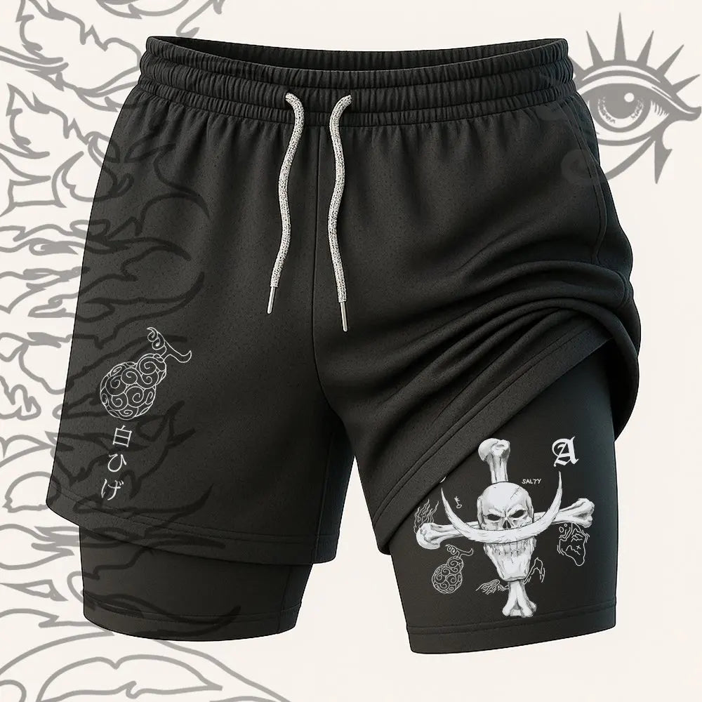 One Piece Anime Double-Layer Shorts