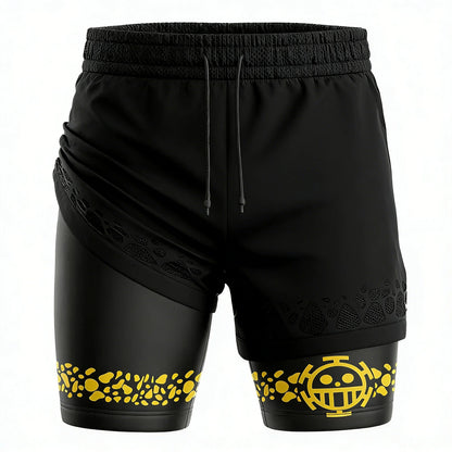 One Piece Anime Double-Layer Shorts