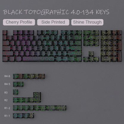 Keycap PBT Cherry Profile Topographic 4.0