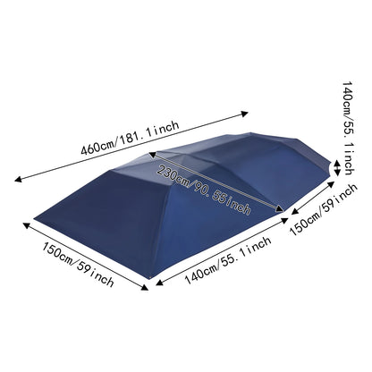 Tenda Parcheggio Auto Pieghevole Semi-Automatica 4,2 m / 4,6 m