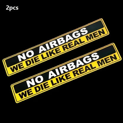 Adesivi "No Airbags"