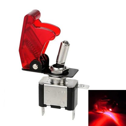 Interruttore a Levetta LED 12V 20A con Coperchio Protettivo