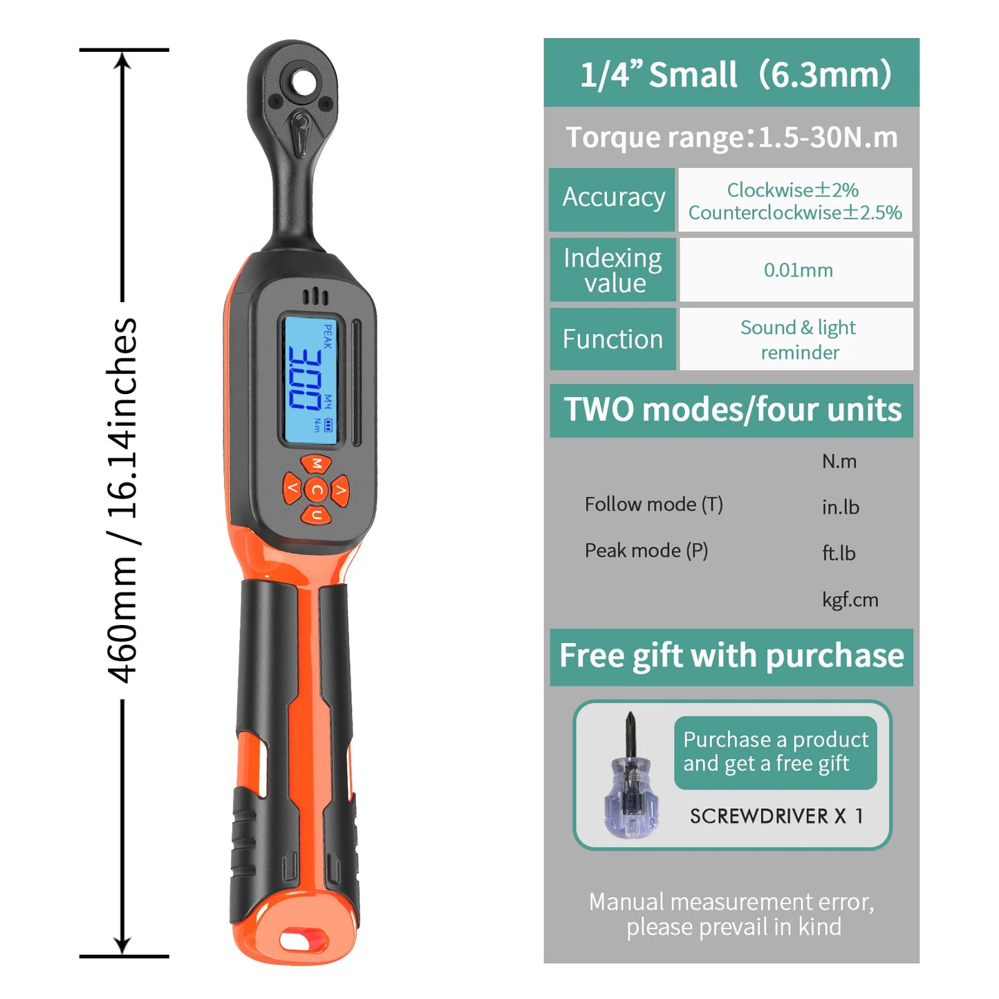 MoveCrab Digital Torque Wrench