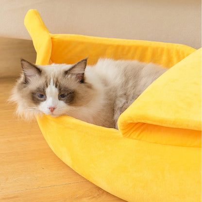 Banana Cat Bed House – Cuccia Divertente e Accogliente