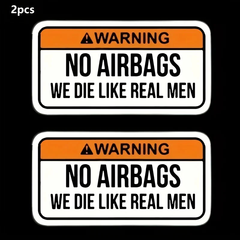 Adesivi "No Airbags"