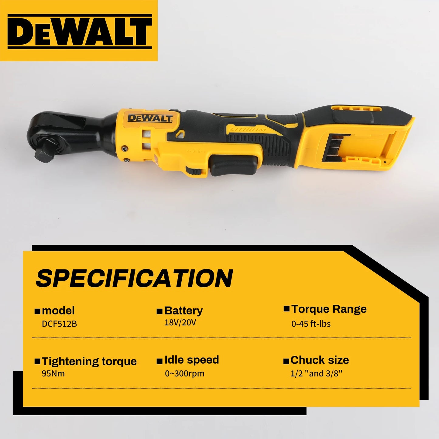 DEWALT Chiave Angolare Senza Fili 20V Brushless
