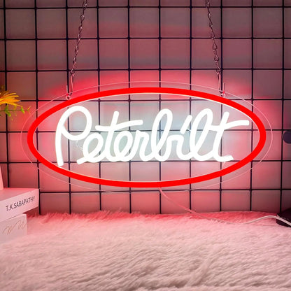 Garage Neon Sign – Car Gear Icon LED Wall Lamp