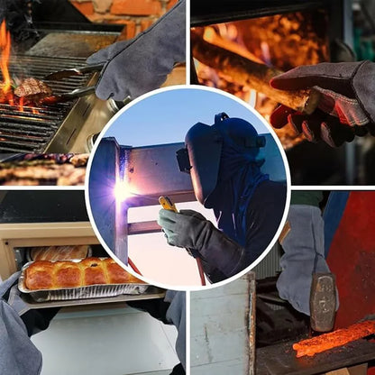 Leather Welding Heat-Resistant Gloves