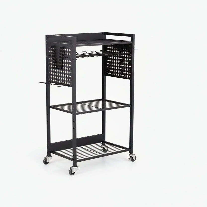 SucceBuy Carrello Porta Attrezzi 4 Ripiani con Ruote