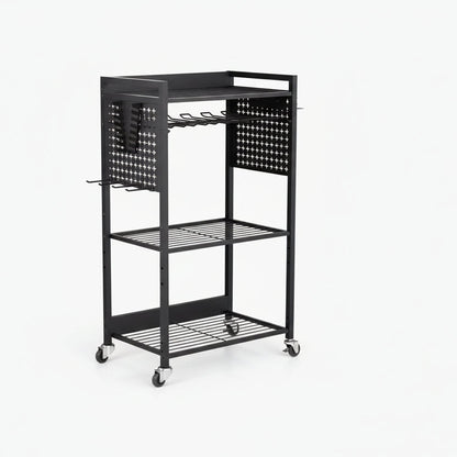 SucceBuy Carrello Porta Attrezzi 4 Ripiani con Ruote
