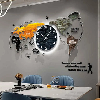 Orologio da Parete LED Silenzioso in Acrilico