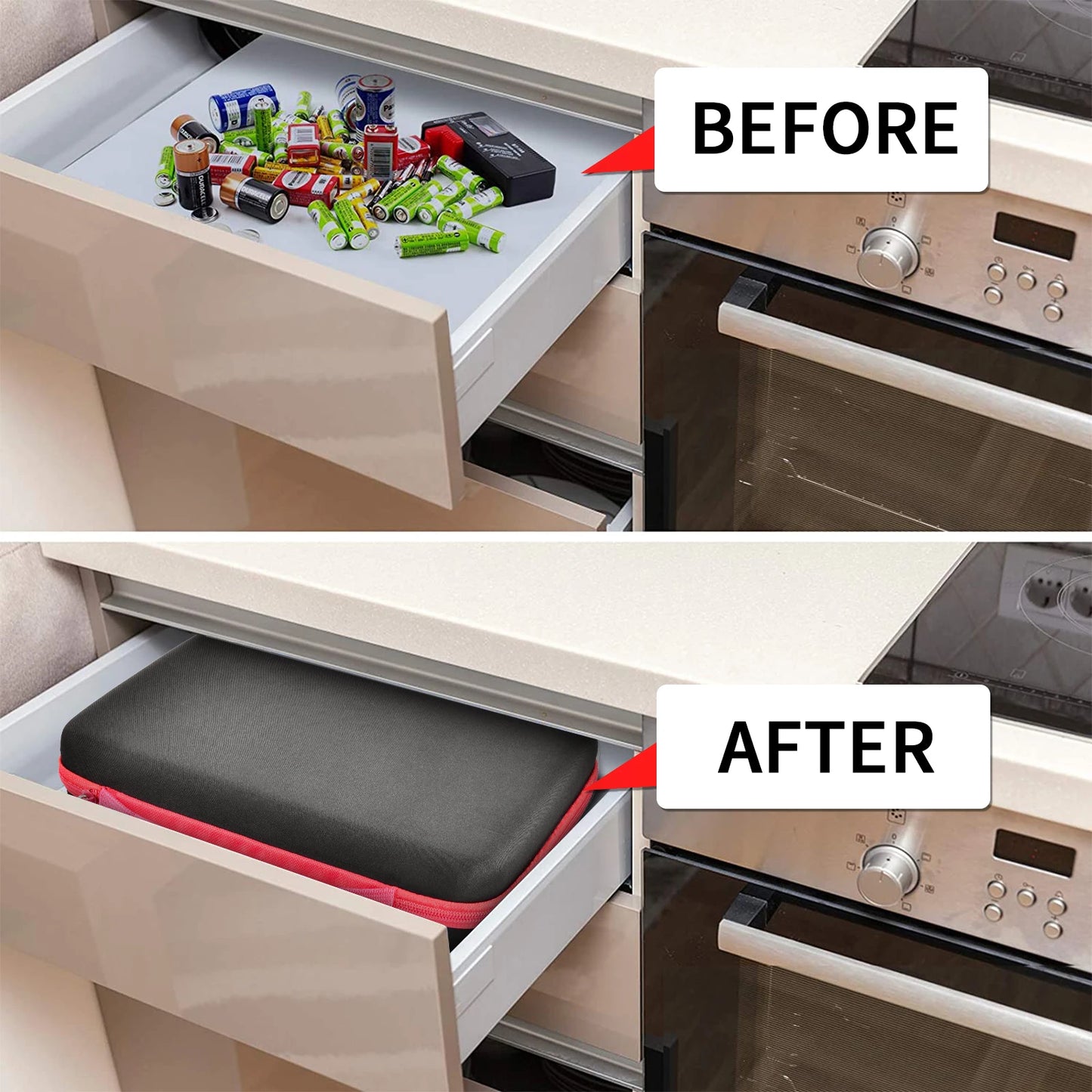 Battery Organizer Storage Box