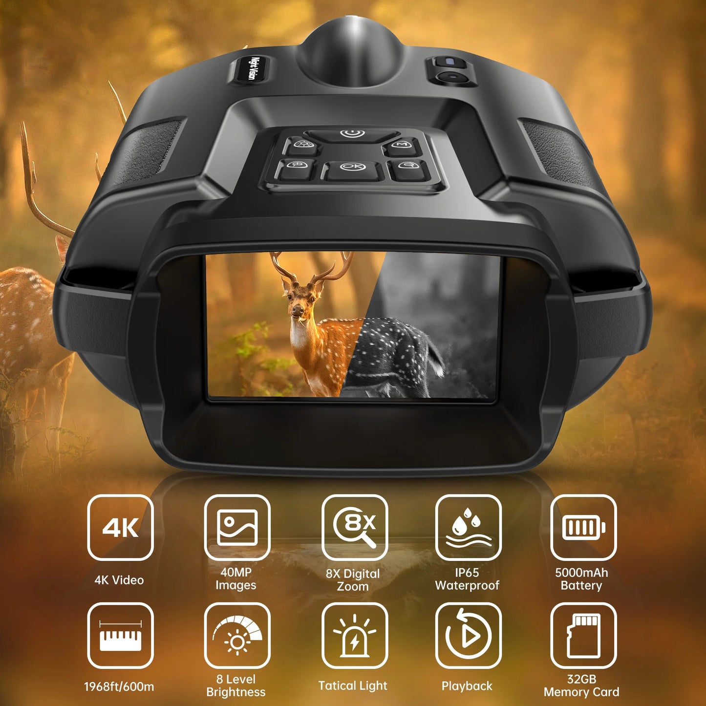 DIYIMIN Z095 Visione Notturna Digitale 4K