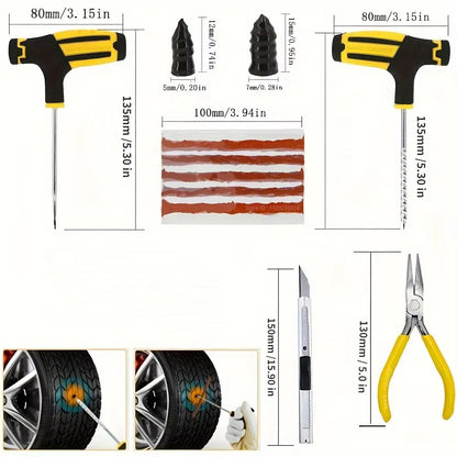 Kit Professionale di Riparazione Pneumatici – Soluzioni Complete per Ogni Esigenza