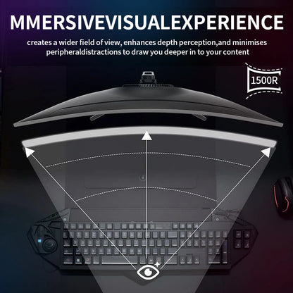 Gawfolk 34” Curved Gaming Monitor UWQHD
