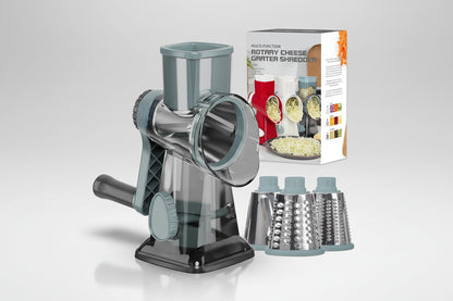 Grattugia Rotante 3 in 1 in Acciaio Inox