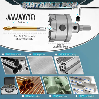 Inefala 16PCS TCT Hole Saw Kit