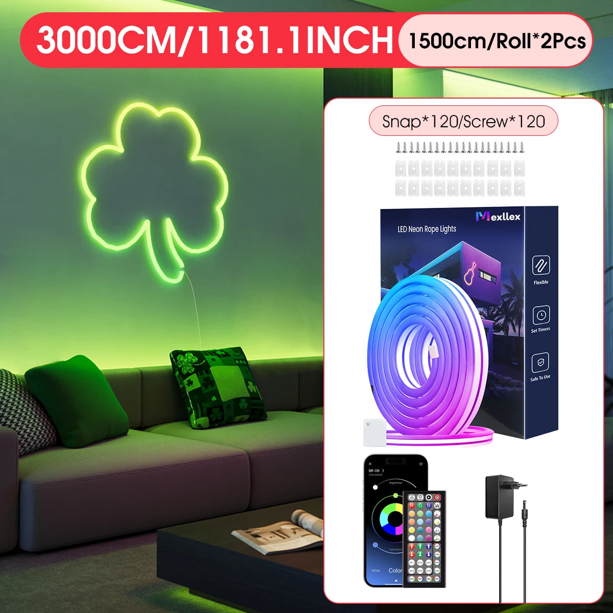Striscia LED Neon RGB Intelligente 24V