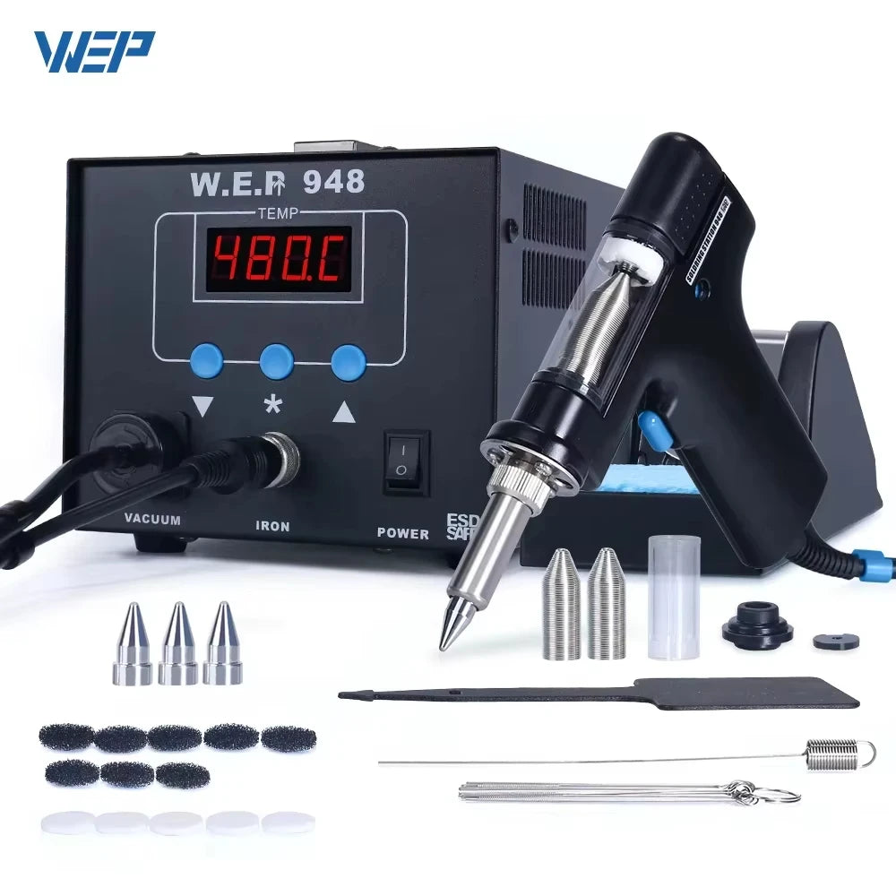 WEP 948D-III 2-in-1 ESD Safe Desoldering &amp; Soldering Station